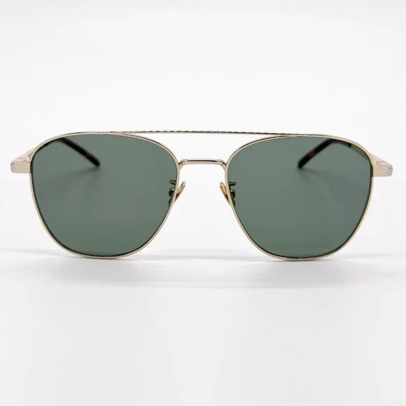 NEW SAINT LAURENT SL 531 011 GOLD GREEN UNISEX SUNGLASSES SAINT LAURENT SL531